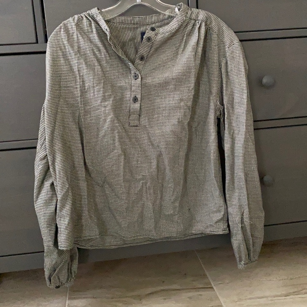 Gap Houndstooth Henley XS